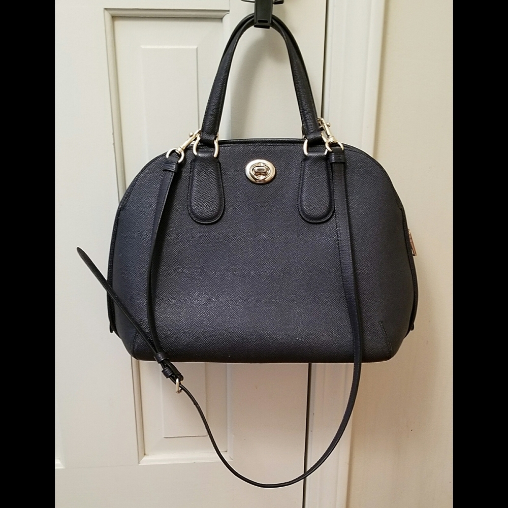 Coach Navy Bowler Crossbody Shoulder Handbag